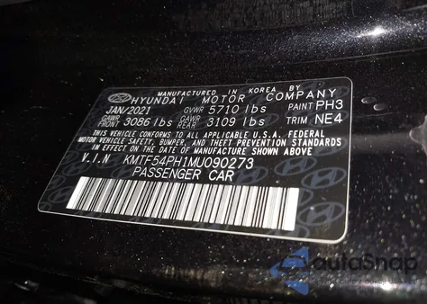 2021 Genesis G90 5.0 Ultimate Rwd z USA, uszkodzony, nr VIN KMTF54PH1MU090273